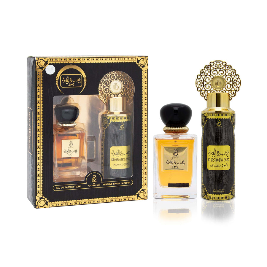 Arabiyat - Khashab & Oud Aswad | EDP 100ML + DEO 200ML